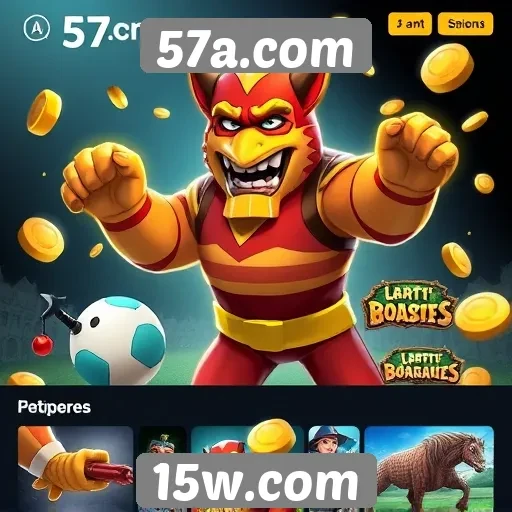 Principais categorias de jogos em 57a.com